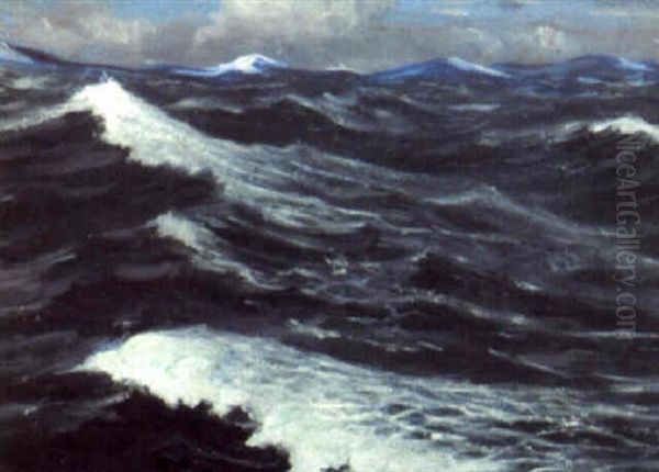 Mid-atlantic Oil Painting by Christopher Richard Wynne Nevinson