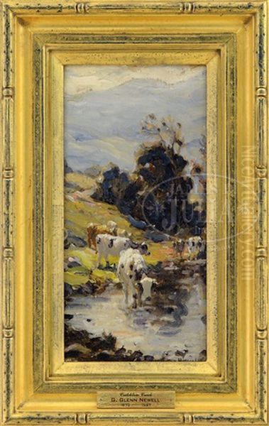 Critchlow Creek Oil Painting by George Glenn Newell