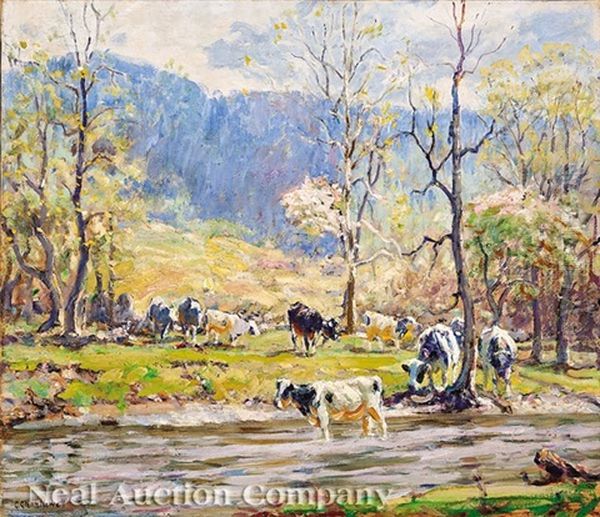 In Springtime Oil Painting by George Glenn Newell