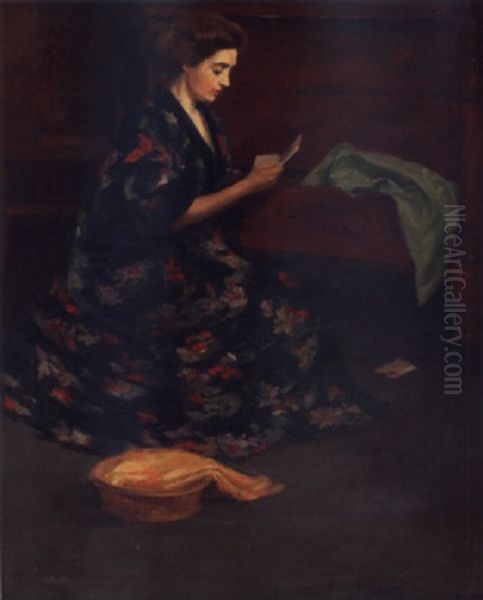 The Love Letter Oil Painting by Anna Mary Newman