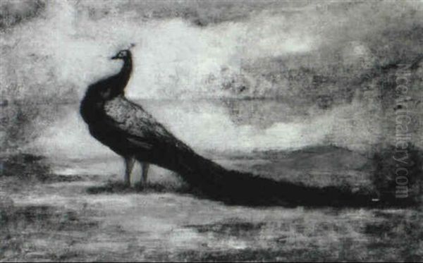 The Peacock Oil Painting by Robert Loftin Newman