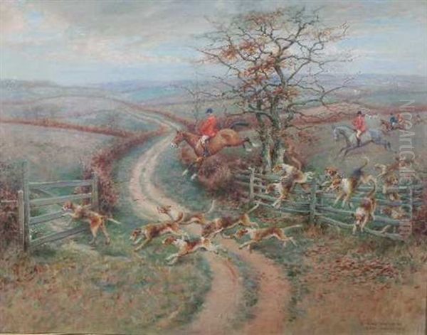 Fox Hunt In Dorset by Richard Newton II