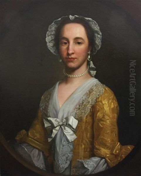 Portrait Of Johanna Warner Oil Painting by Francis Milner Newton