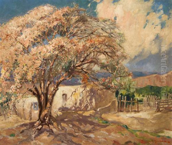 Apple Blossoms Oil Painting by Joseph Pierre Birren