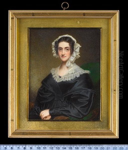 Mrs Simcox Lee, Nee Lavinia Anne Tarbutt Oil Painting by William John (Sir) Newton