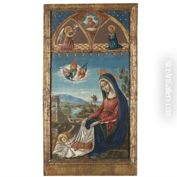 The Madonna And Child Oil Painting by  Niccolo Alunno da Foligno