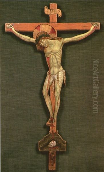 Cristo In Croce Oil Painting by  Niccolo Alunno da Foligno