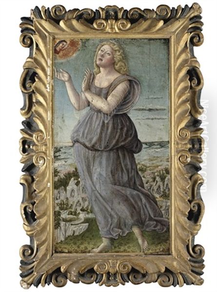 An Allegory Of Faith Receiving A Vision Of The Madonna Oil Painting by Andrea di Niccolo