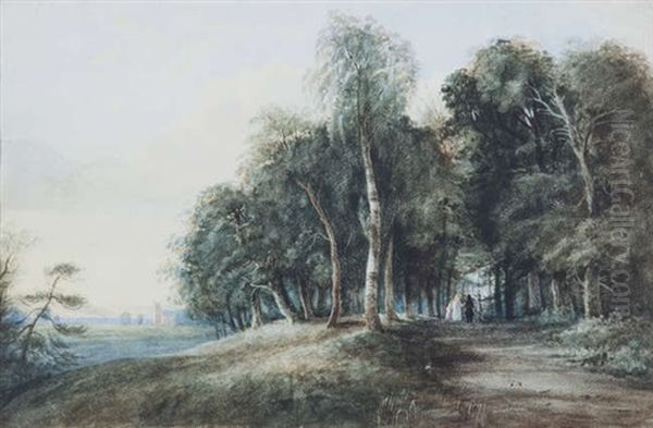 Ballymacarret Near Belfast Oil Painting by William Nicholl