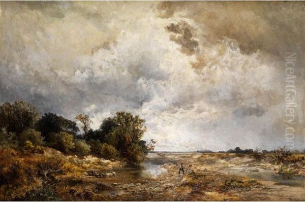 Moorlandschaft Oil Painting by Eugen Birzer