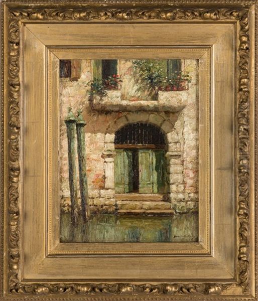 Venetian Watergate Oil Painting by Burr H. Nichols