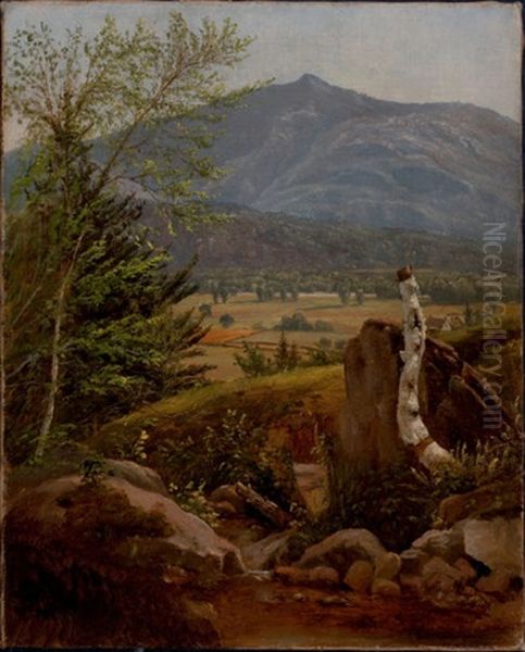 Moat Mountain, North Conway Meadows, New Hampshire Oil Painting by Edward W. Nichols