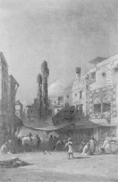 The Souk Oil Painting by George Washington Nicholson