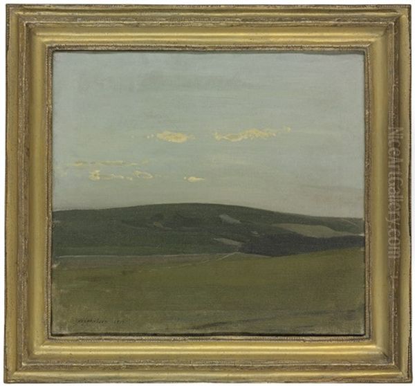 View Of The South Downs Oil Painting by William Nicholson