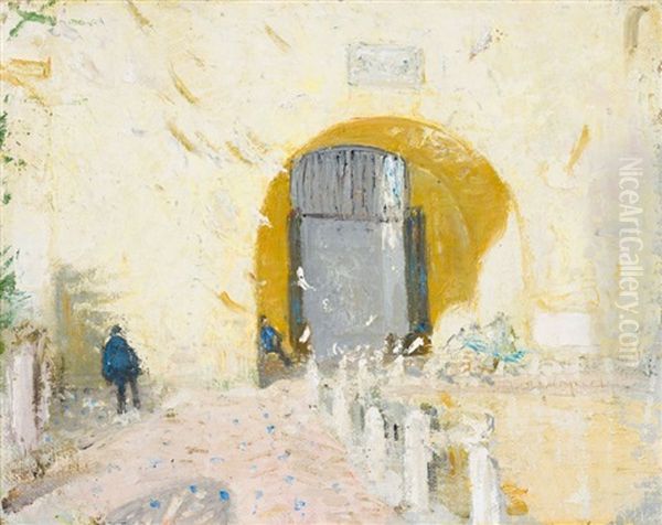 Alcazar Estrade, Sevilla Oil Painting by William Nicholson