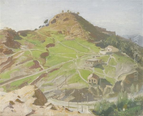 The Castle, Malaga Oil Painting by William Nicholson