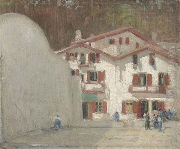 Game Of Pelota, Trinquet Oil Painting by William Nicholson