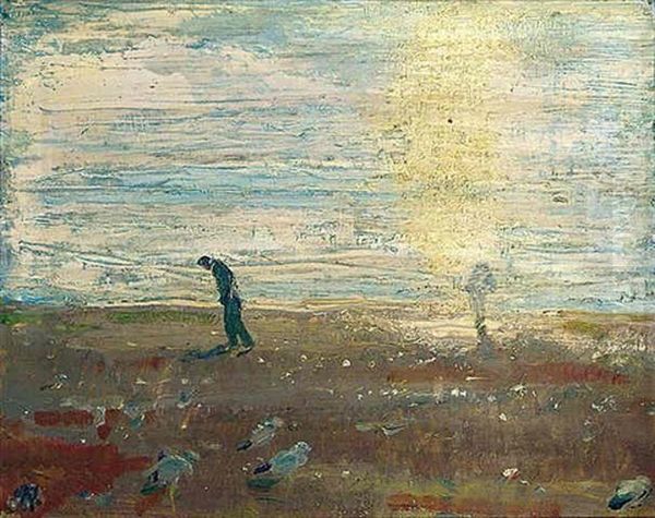 Black Sanders (the Beach Comber) Oil Painting by William Nicholson