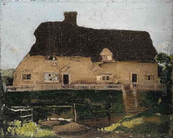 Chine Cottage, School Lane, Burwash Oil Painting by William Nicholson