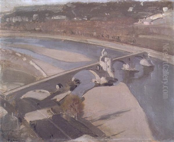 The Bridge, Avignon Oil Painting by William Nicholson