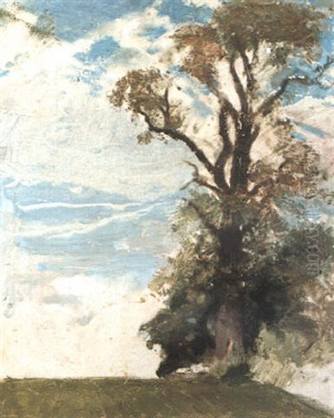 An Old Elm, Blewbury, Berkshire Oil Painting by William Nicholson