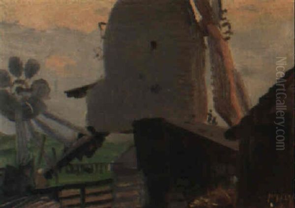 Windmill Oil Painting by William Nicholson