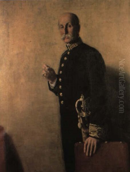 Portrait Of John Frederick Jeune Oil Painting by William Nicholson