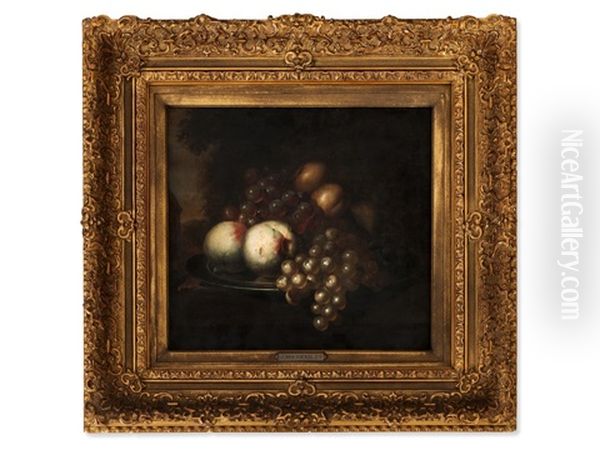 Fruit Still Life Oil Painting by Jacoba Maria van Nickele