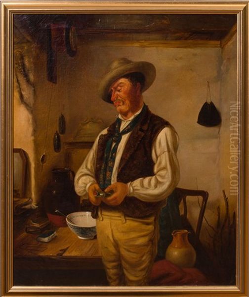 The Black Draught Oil Painting by Erskine Nicol