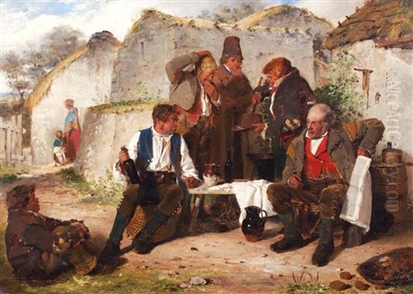 The Knotty Point Oil Painting by Erskine Nicol