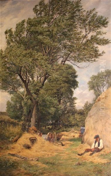 A Breezy Summer Day Oil Painting by Erskine Nicol