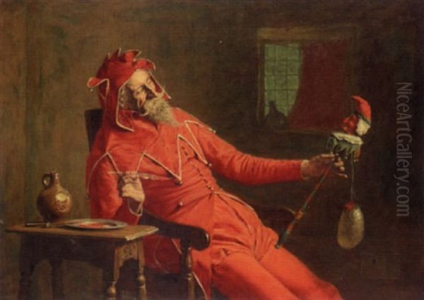 The Court Jester Oil Painting by John Watson Nicol