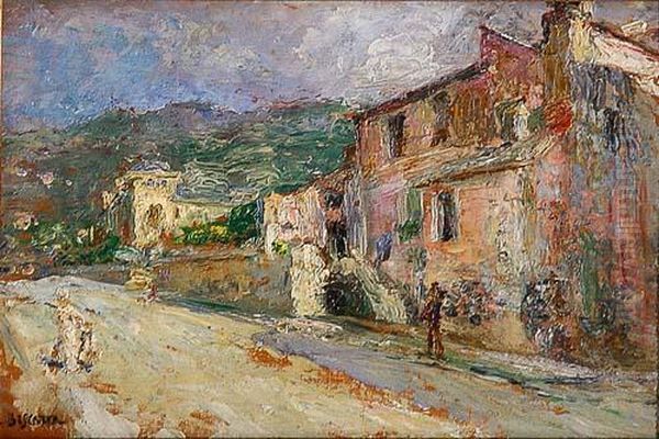 Alassio Oil Painting by Cesare Biscarra