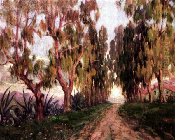 Allee Des Eucalyptus Et Aloes Oil Painting by Paul Nicolai