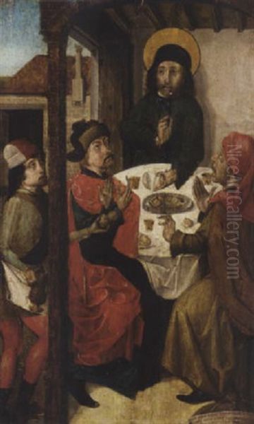 The Supper At Emmaus Oil Painting by  Nicolas d'Ypres