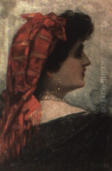 Mujer Levantina Oil Painting by Vicente Nicolau Cotanda