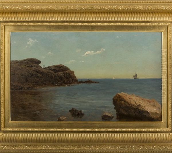 Castle Rock, Nahant Oil Painting by James Craig Nicoll