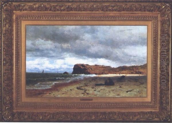 Bass Rocks, Gloucester Oil Painting by James Craig Nicoll