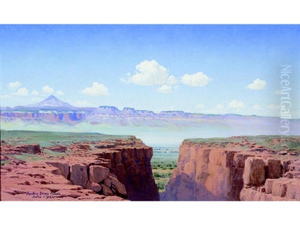 Canyon Scene, Arizona Oil Painting by Audley Dean Nicols