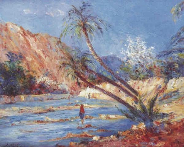 L'oued Oil Painting by Francois Nicot