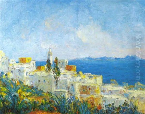 Sidi Bou-said Oil Painting by Francois Nicot