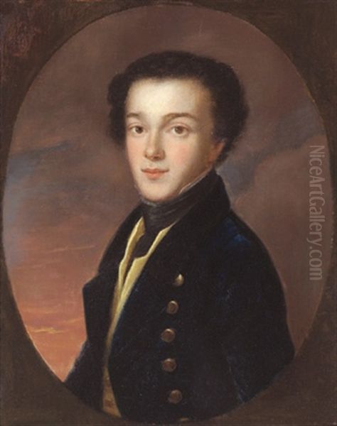 Portrait Graf Franz Colloredo Oil Painting by Johann Niedermann