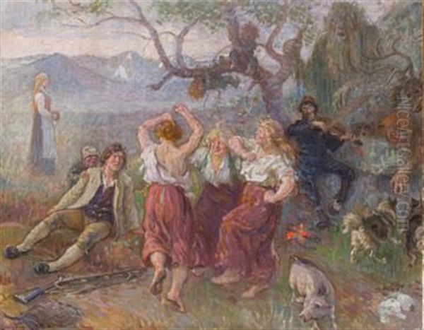 Peer Gynt Oil Painting by Eivind Nielsen