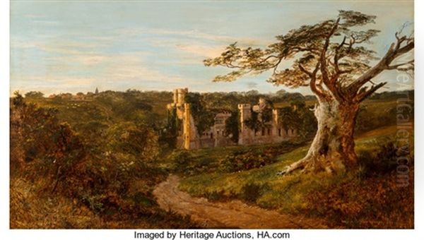 Herstmonceaux Castle, Sussex Oil Painting by Edmund John Niemann