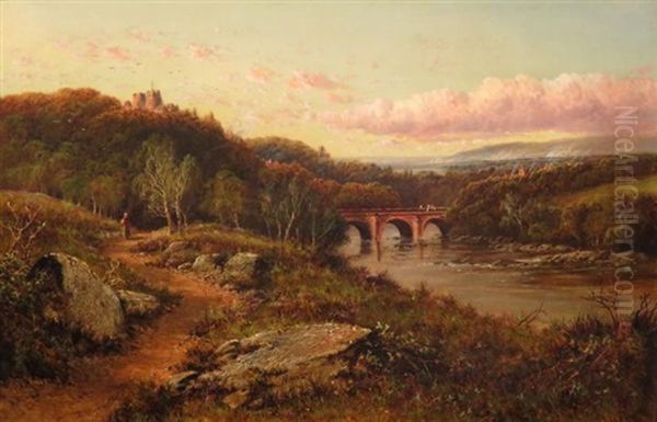 View Of Richmond Castle Oil Painting by Edmund John Niemann