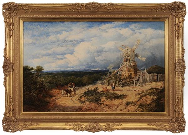 Landscape Near Nottingham Oil Painting by Edmund John Niemann