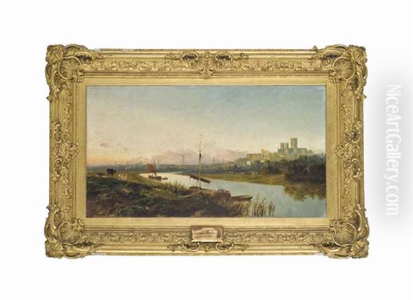 View Of Lincoln Oil Painting by Edmund John Niemann