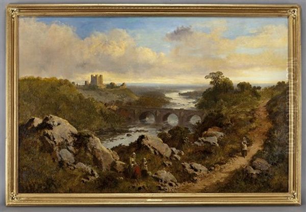 Richmond Castle Oil Painting by Edmund John Niemann