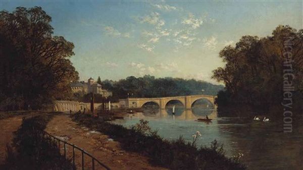 Richmond-on-thames, Surrey Oil Painting by Edmund John Niemann