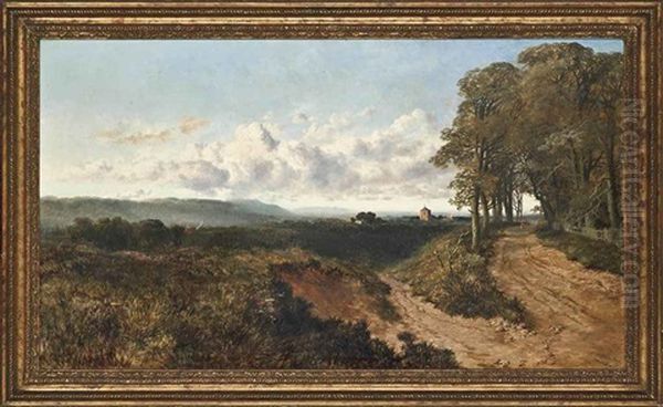 Near Brasted, Kent Oil Painting by Edmund John Niemann